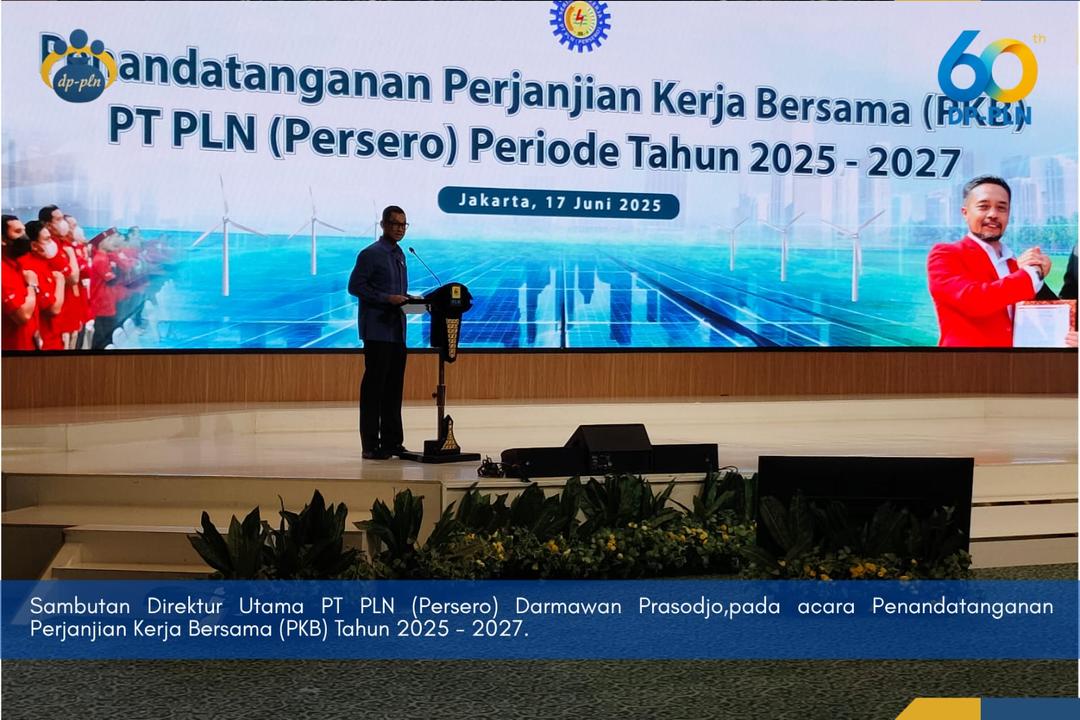 Penandatanganan Perjanjian Kerja Bersama (PKB) PT PLN (Persero) Periode 2025 - 2027