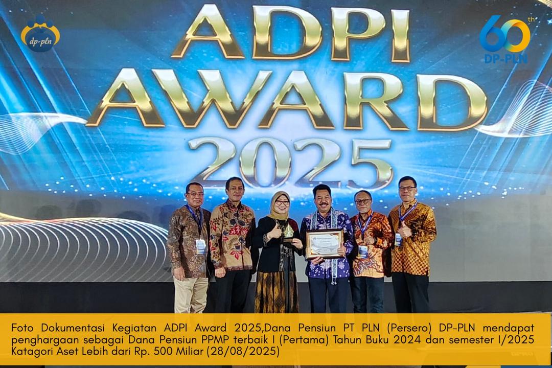 DP-PLN Mendapatkan Piagam Penghargaan, Sebagai Dana Pensiun PPMP Terbaik